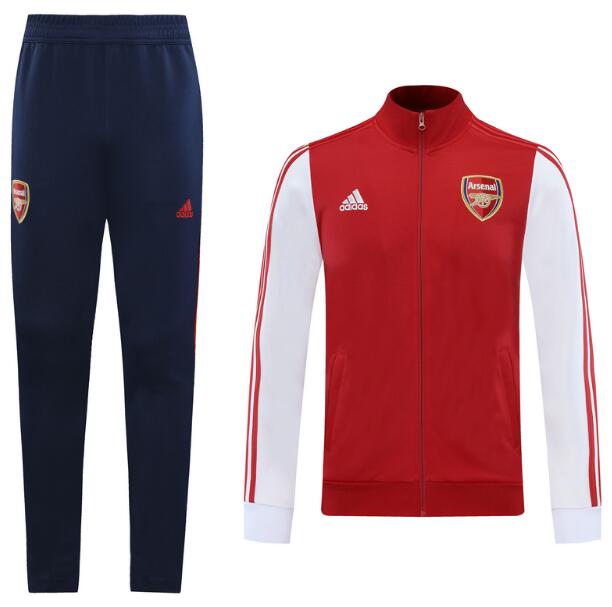 Arsenal Red White Training Suits Jacket With Pants 2020/21